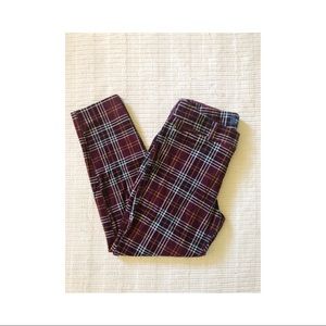 Red Plaid Pixie Pant